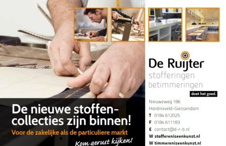 folder De Ruijter Betimmeringen en Stofferingen pag.1